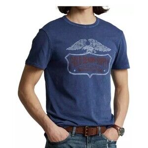 POLO RALPH LAUREN Denim & Supply Custom Slim Fit Graphic Logo Jersey T-Shirt 2XL